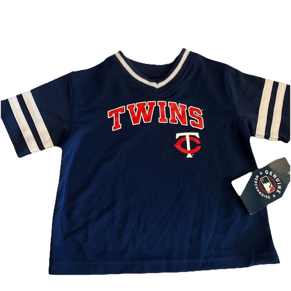 MLB Minnesota Twins Infant Toddler Pullover Team Jersey in Navy, 12 Months C567